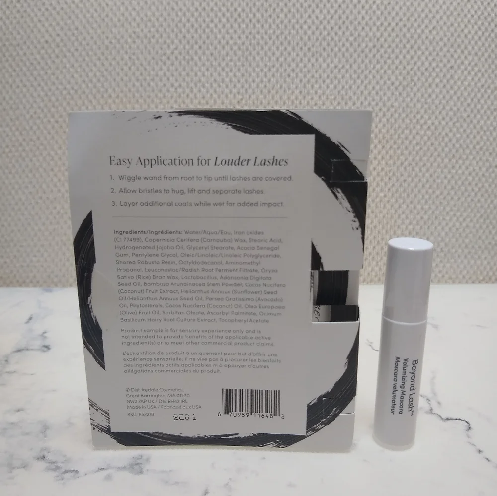 Jane Iredale Beyond Lash Volumizing Mascara Black Ink 2.7g/0.09oz Mini Travel